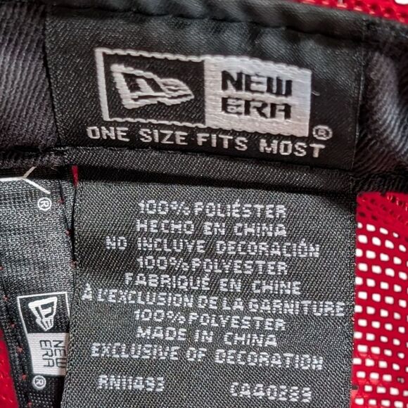 New Era San Francisco 49ers Scarlet Shanahan Square Trucker 9FIFTY Snapback Hat - Picture 9 of 9